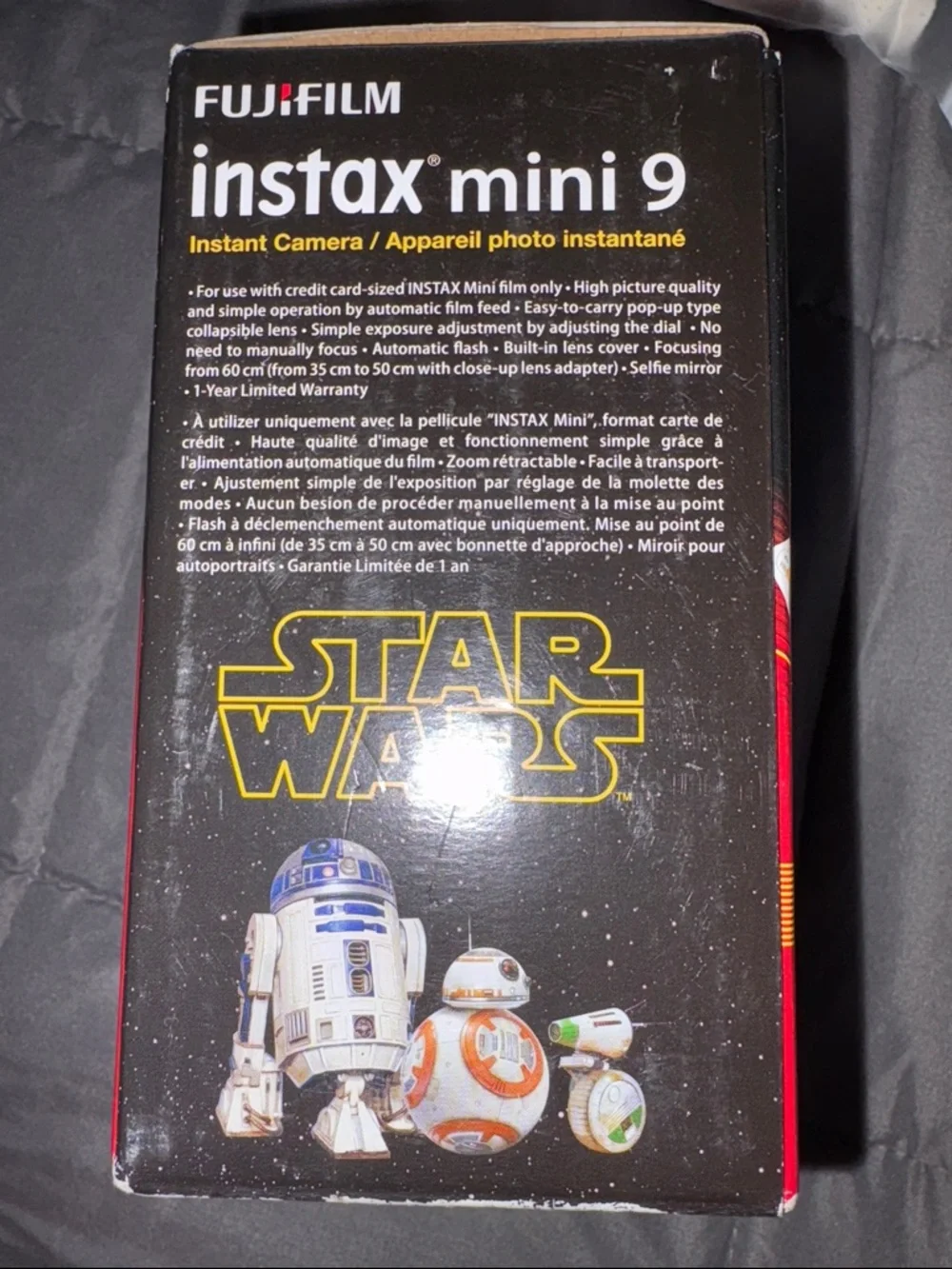 Fujifilm Instax Mini 9 Star Wars Instant Camera - White with Blue Accents
